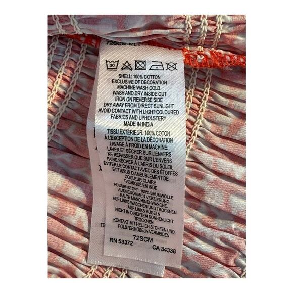 French Connection Women's Size 4 Red Floral Smocked Tank Top Camisole NWOT - Picture 6 of 6